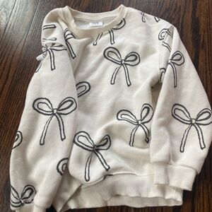Zara bow sweatshirt 5/6